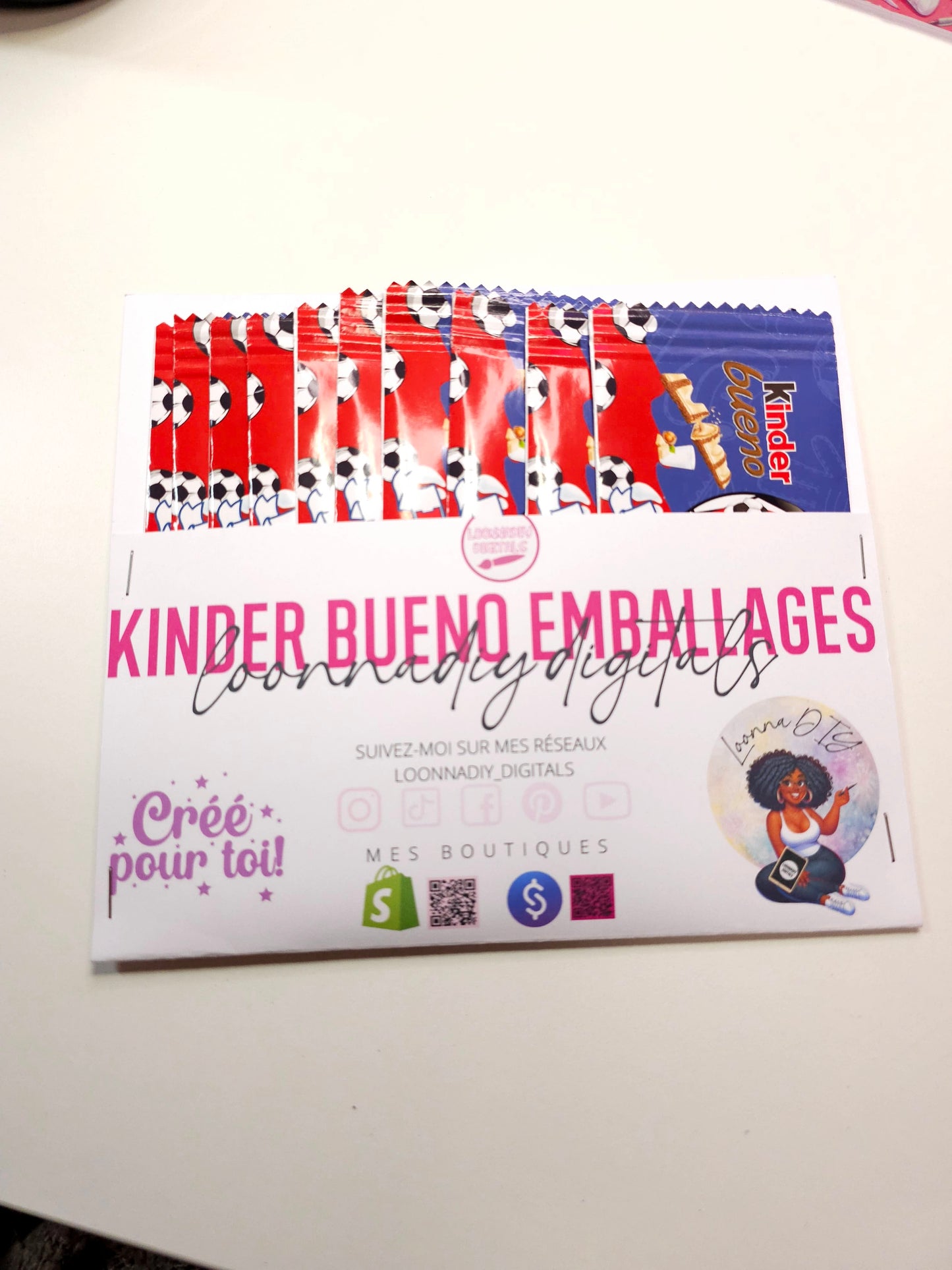Pack Templates Kinder - Papeterie personnalisée