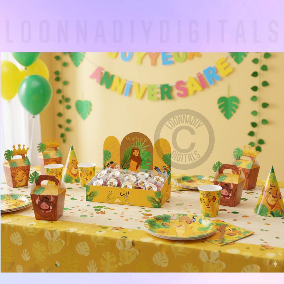 Maxi Pack templates Canva Sweet Table & Papeterie Personnalisée - Kit Complet Anniversaire