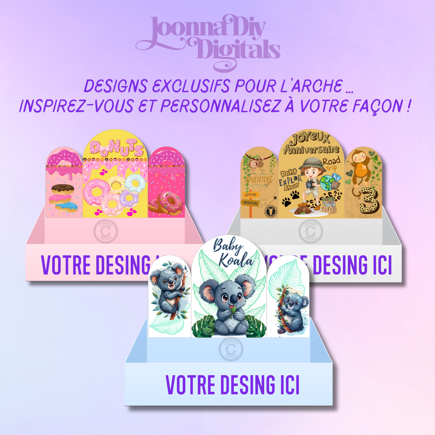 Template Plateau Papeterie Personnalisée