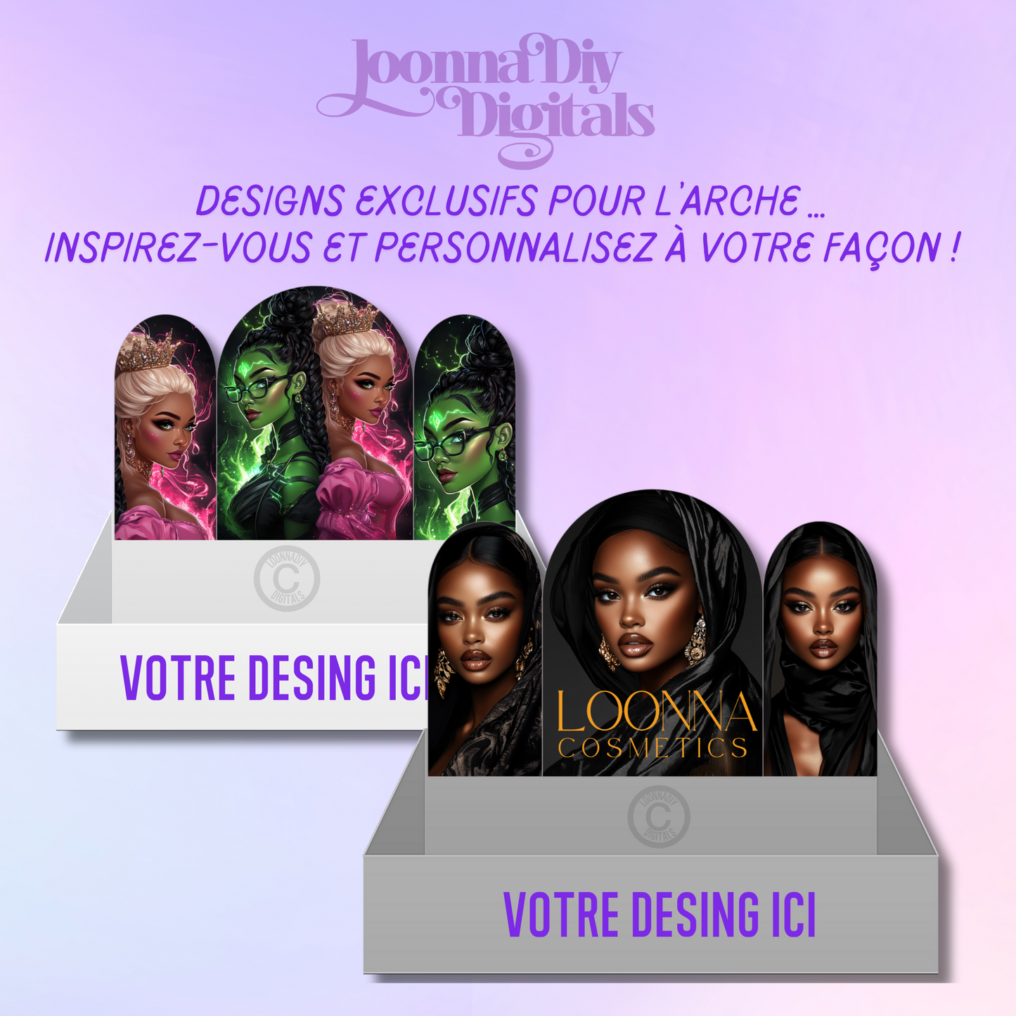 Template Plateau Papeterie Personnalisée