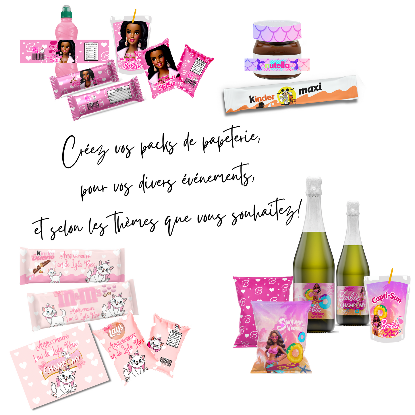 Maxi Pack templates Canva Sweet Table & Papeterie Personnalisée - Kit Complet Anniversaire