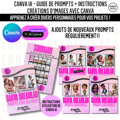 Guide de prompts pour créer des images avec Canva IA