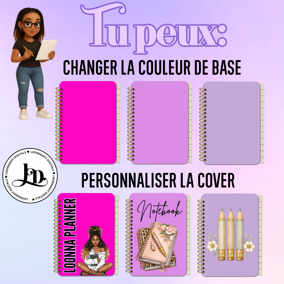 Template base planner digital à personnaliser (Canva)