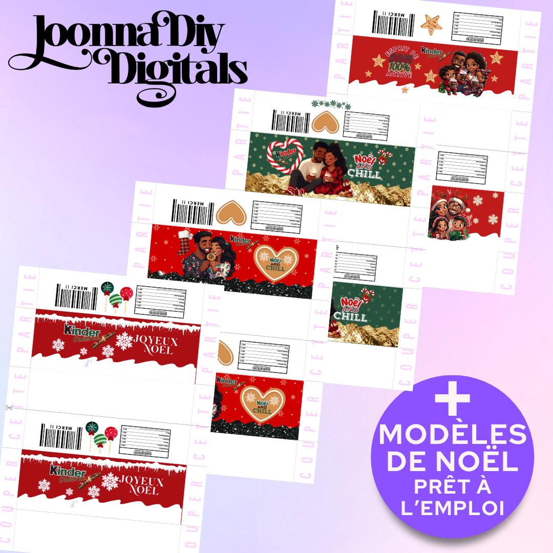 Template emballage Kinder Bueno personnalisés