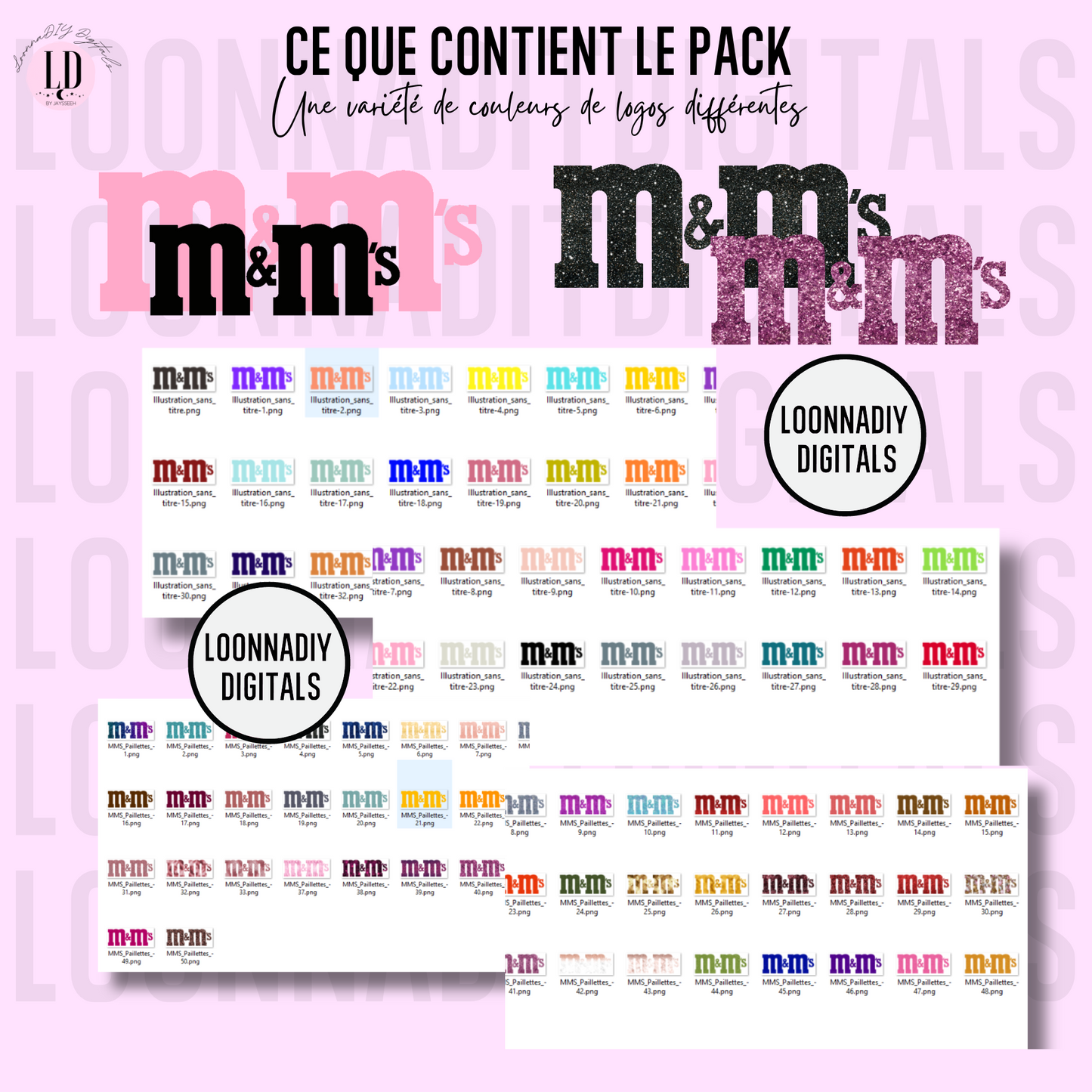 Template personnalisation paquet de M&M's - M&M's personnalisés