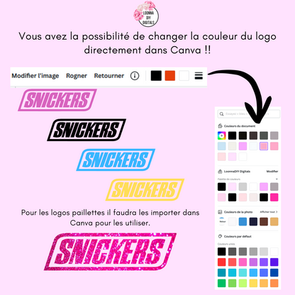 Template personnalisation Snickers