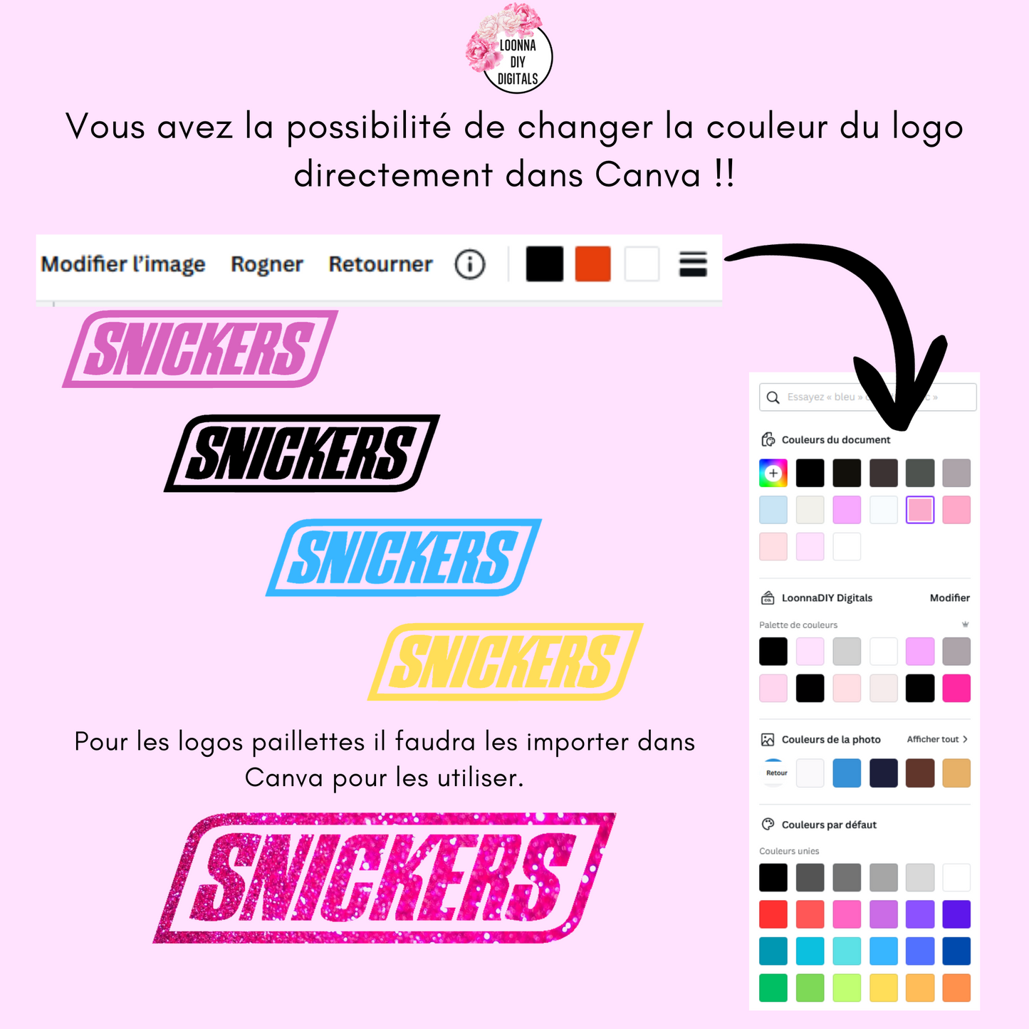 Template personnalisation Snickers