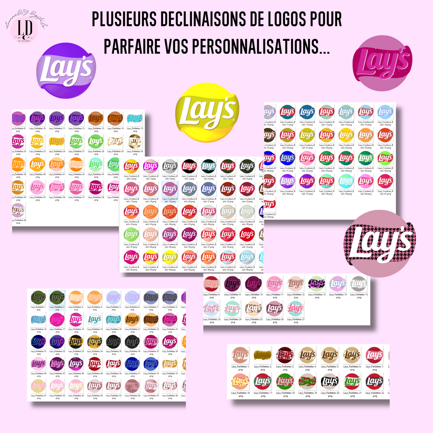 Template personnalisation paquet de chips - Chips personnalisés