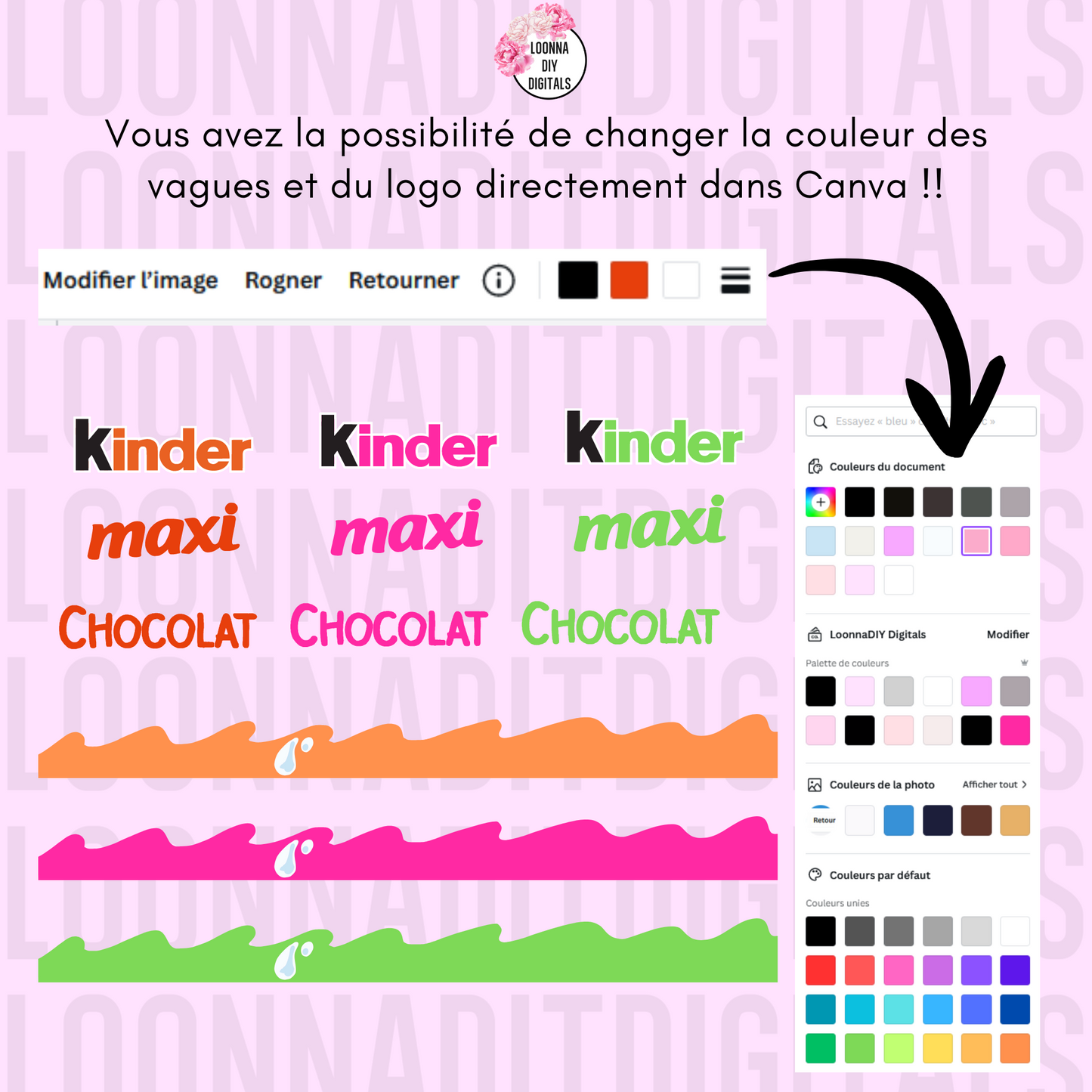 Template personnalisation Kinder maxi/chocolat - Kinder maxi personnalisé