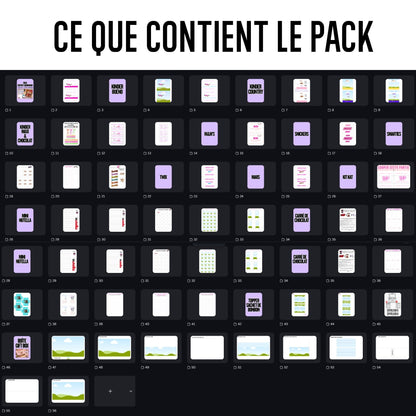 Pack Coffret Gourmand - 12 templates papeterie personnalisée - Boîte cadeau + gourmandises