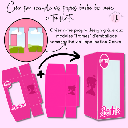 Template pour créer vos propres boîtes (barbie)