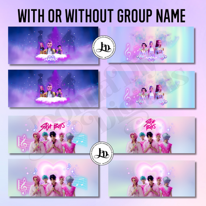 Pack de Templates d'étiquettes de Canettes K-POP sur canva | 32 Modèles | 3 Tailles (15cl, 20cl, 33cl) | Personnalisation Express
