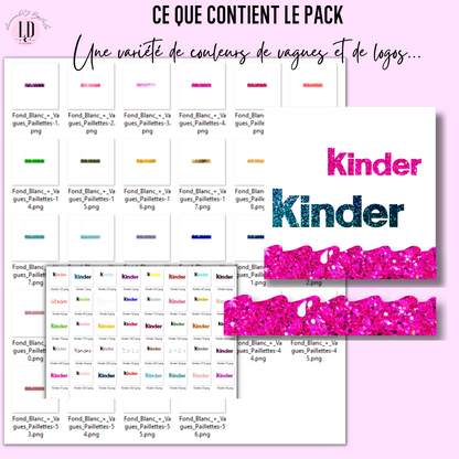 Template personnalisation Kinder country - Kinder country personnalisé