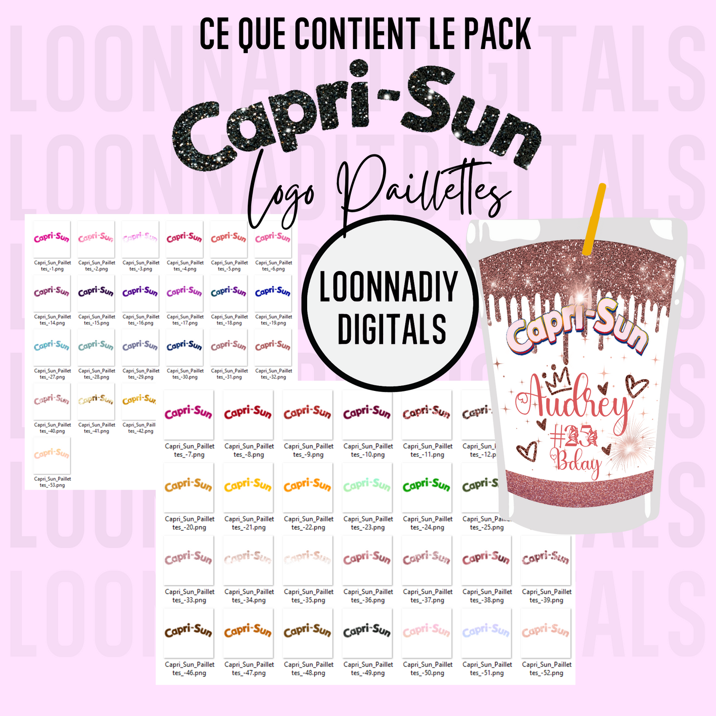 Template personnalisation Capri Sun - Capri Sun personnalisé