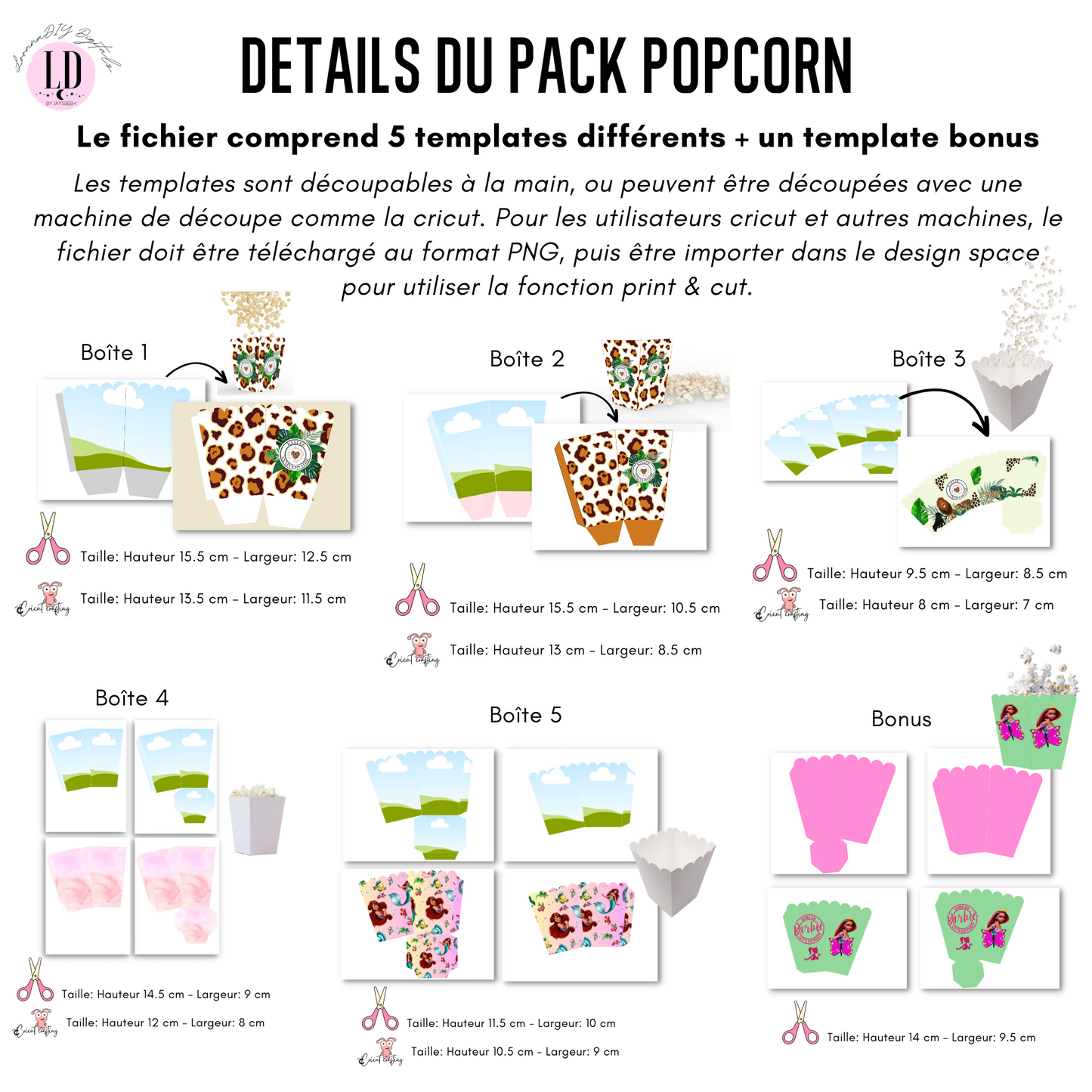 Maxi Pack de Templates de Papeterie Personnalisée dimensionnés aux bonnes tailles!