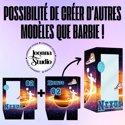 Template boîte cadeau personnalisée – Modèles Barbie & plus