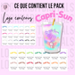 Template personnalisation Capri Sun - Capri Sun personnalisé