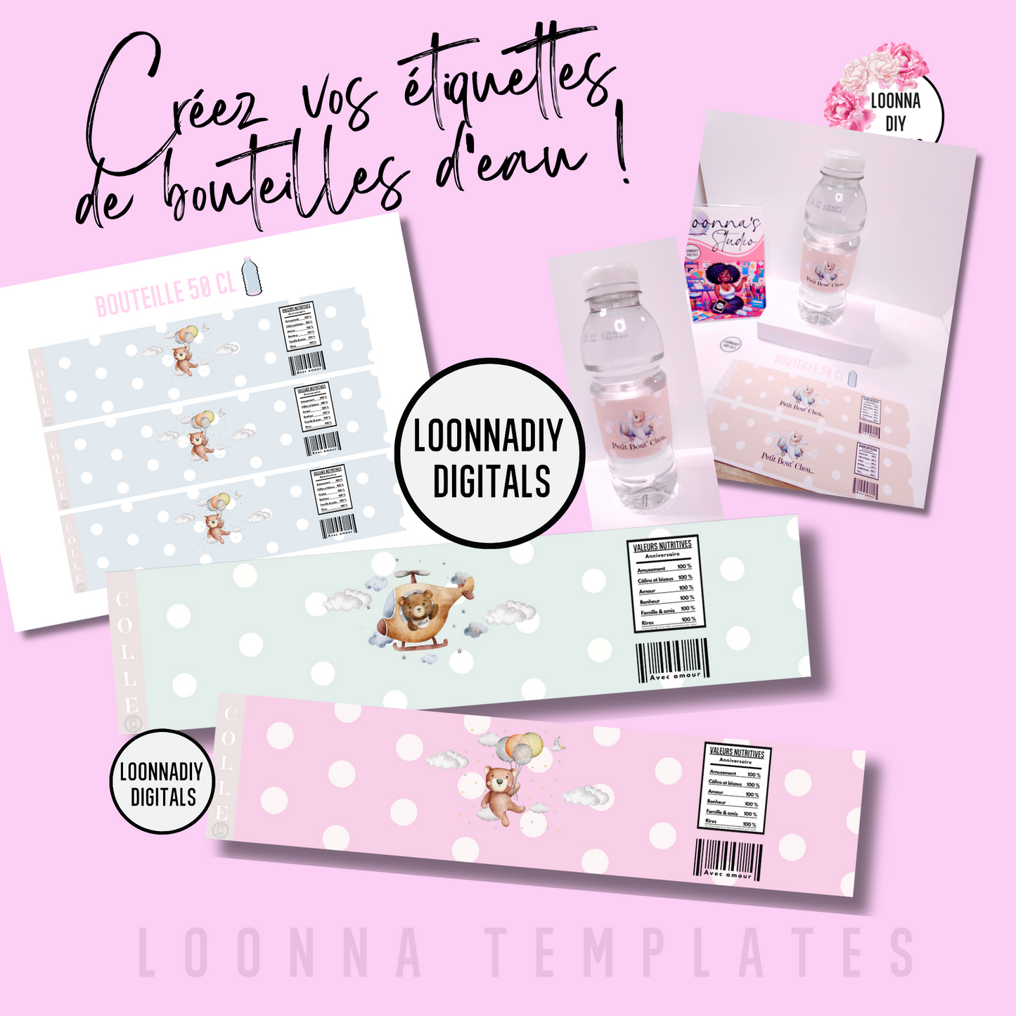 🌟 Pack de Templates "Petit Bout' Chou" pour Cricut et Canva 🌟