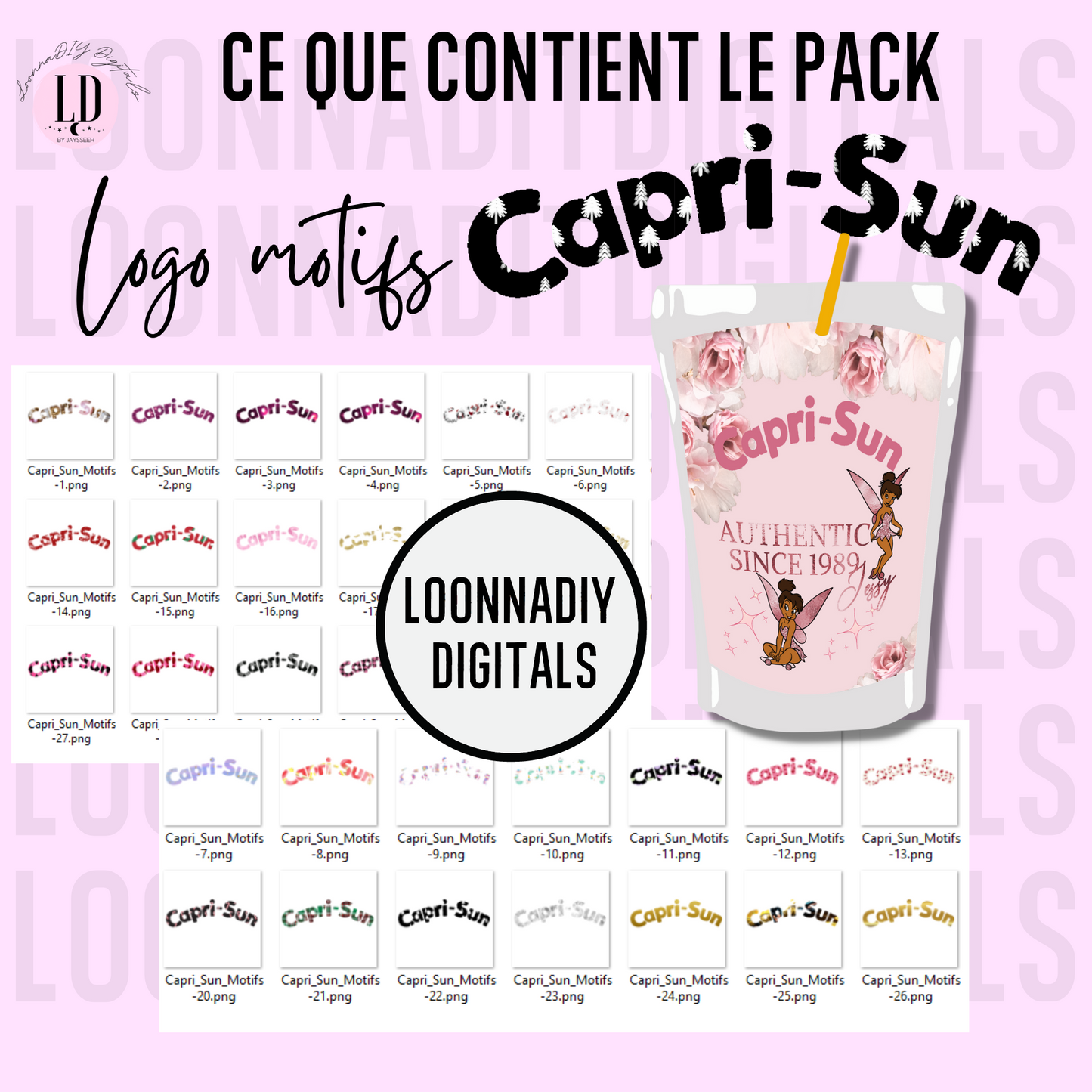 Template personnalisation Capri Sun - Capri Sun personnalisé