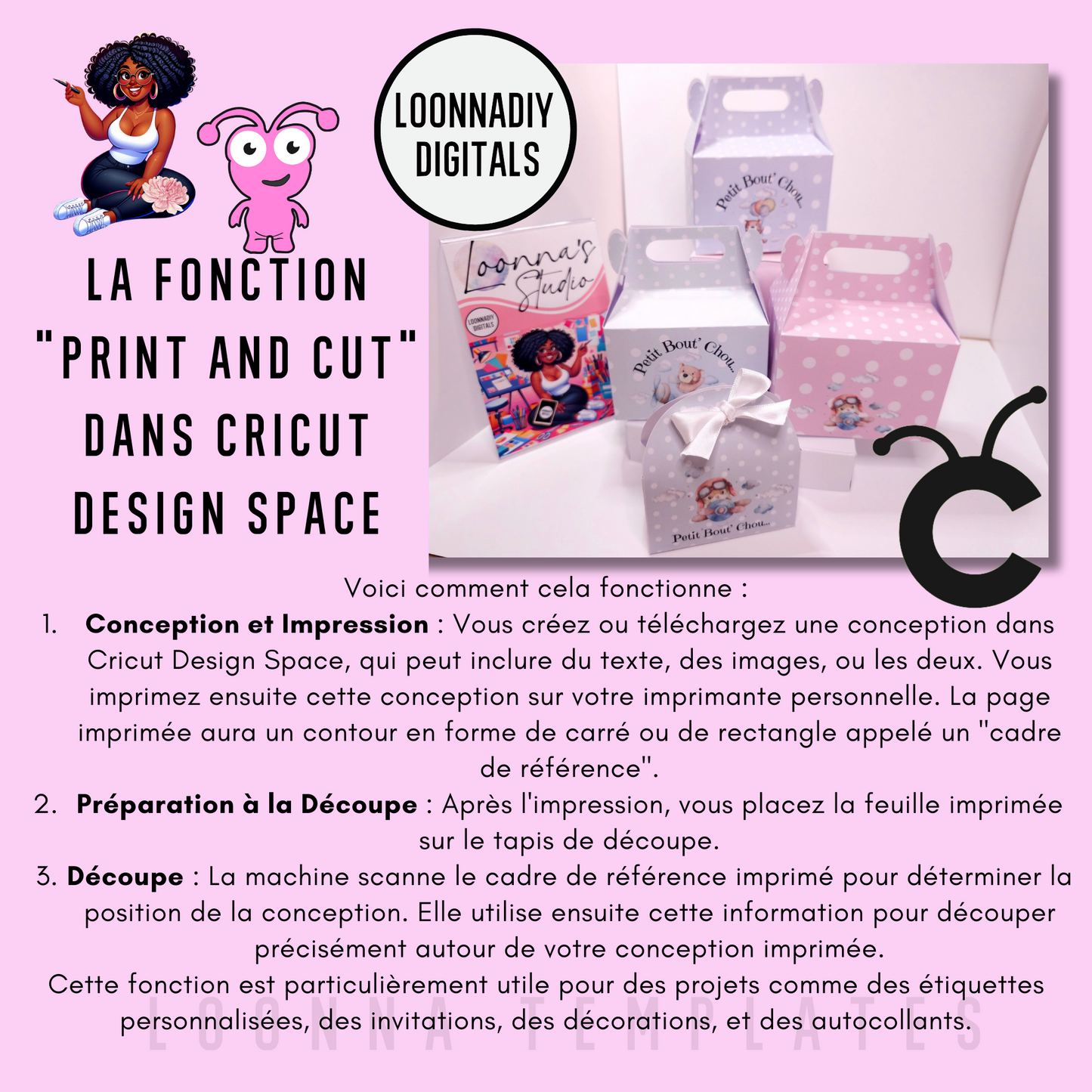 🌟 Pack de Templates "Petit Bout' Chou" pour Cricut et Canva 🌟