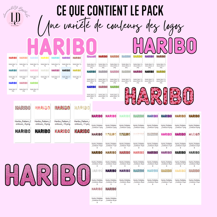 Template personnalisation pour petit paquet de Haribo – LoonnaDiyDigitals