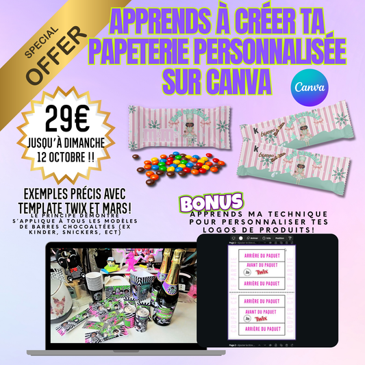Formation – Apprends à créer et vendre ta papeterie personnalisée avec Canva