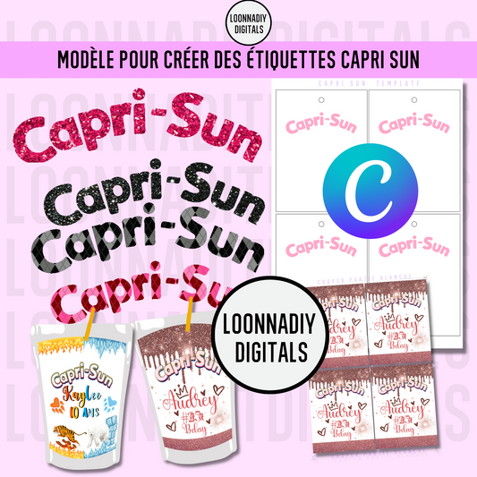 Template personnalisation Capri Sun - Capri Sun personnalisé