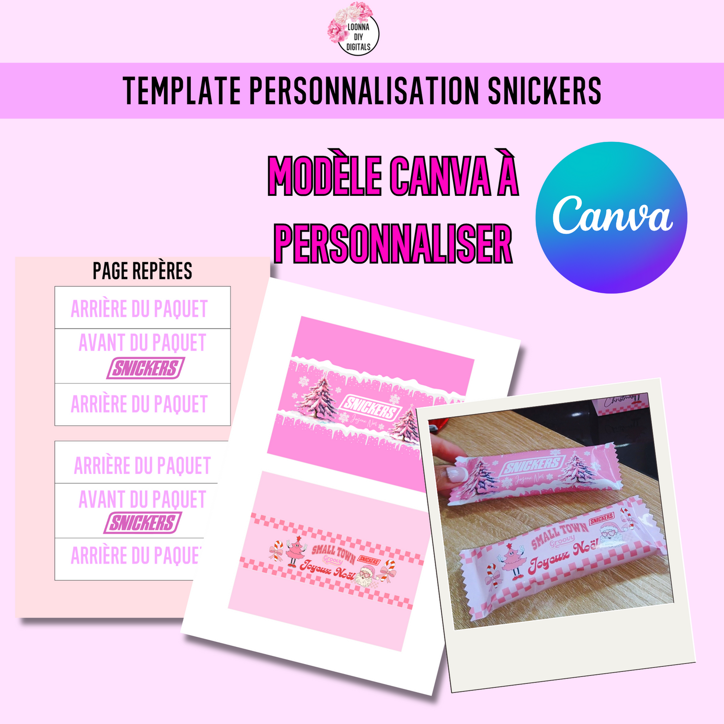 Template personnalisation Snickers