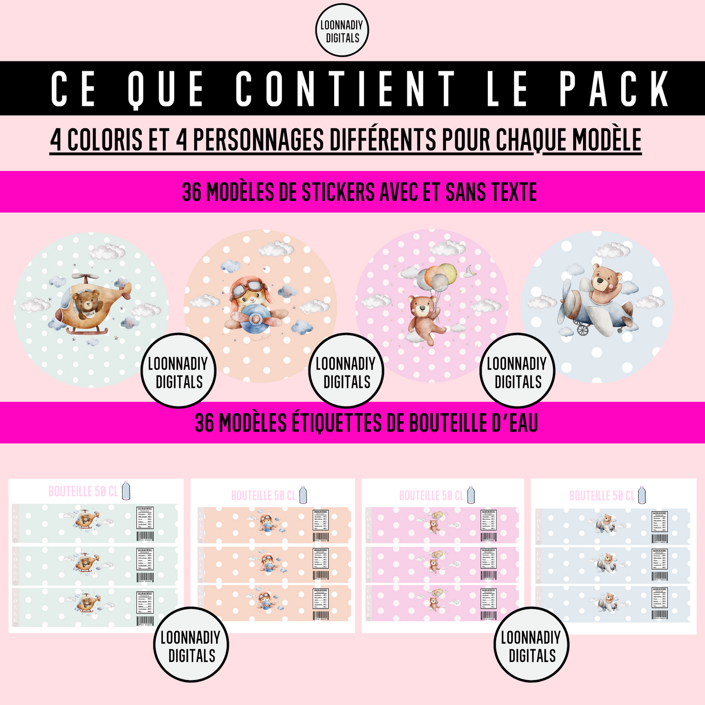 🌟 Pack de Templates "Petit Bout' Chou" pour Cricut et Canva 🌟