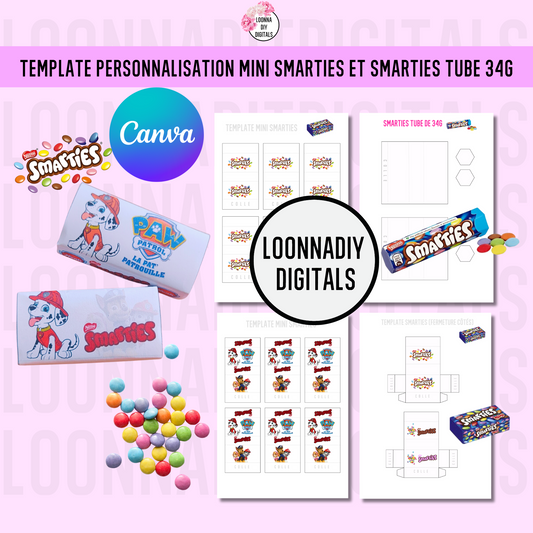 Template personnalisation de Smarties