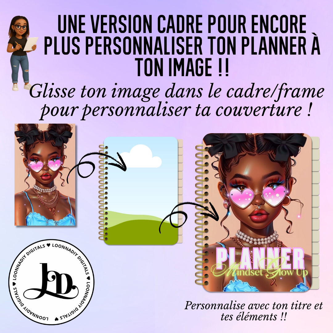 Template base planner digital à personnaliser (Canva)