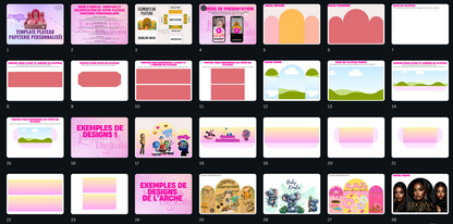 Template Plateau Papeterie Personnalisée
